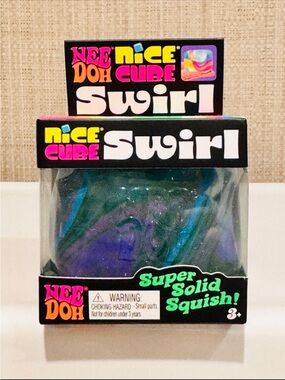 NeeDoh Nice Cube Swirl Super Solid Squish - Multicolor
